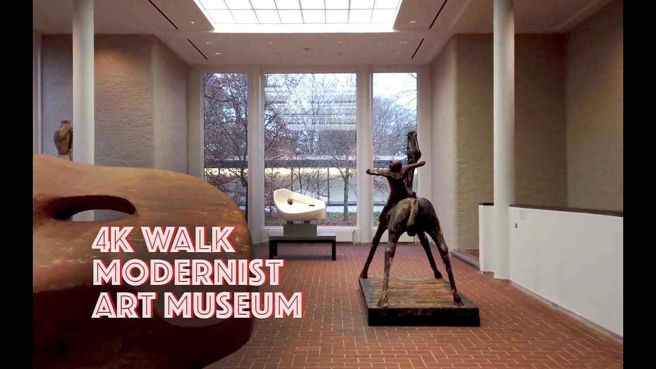 4K Museum Tour : The Kröller-Müller Museum (Binaural Sounds) Walk 228