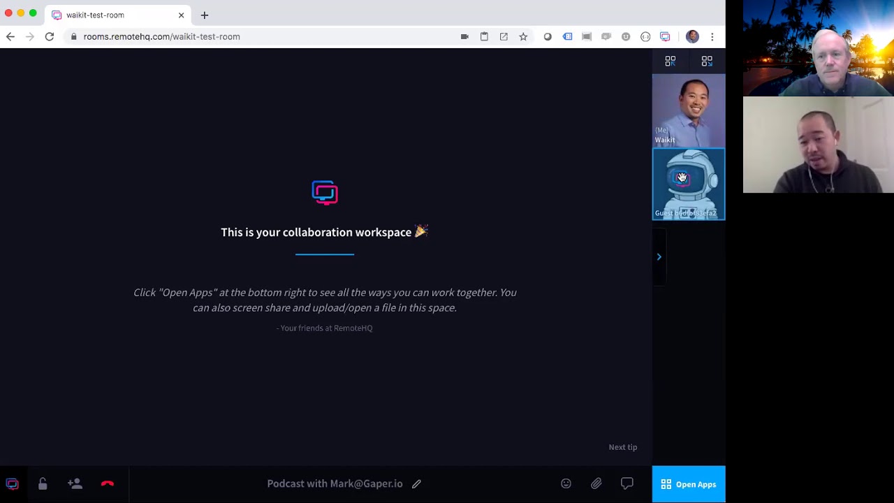 RemoteHQ has build a collaborative workspace for remote employees