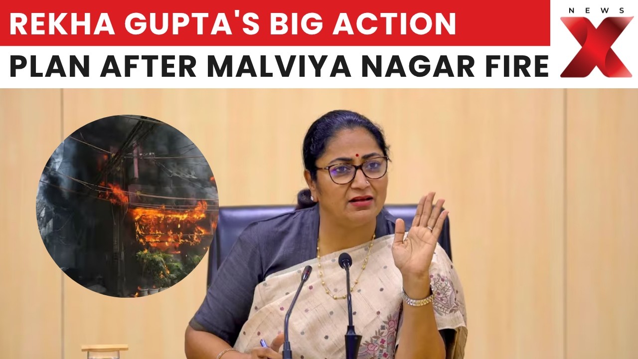Delhi CM Rekha Gupta Orders Crackdown After Deadly Malviya Nagar Fire
