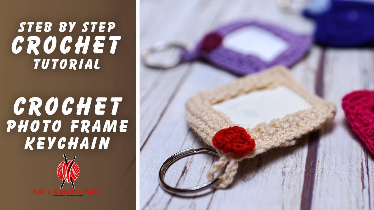 Crochet Photo Frame Tutorial | Crochet gift Ideas