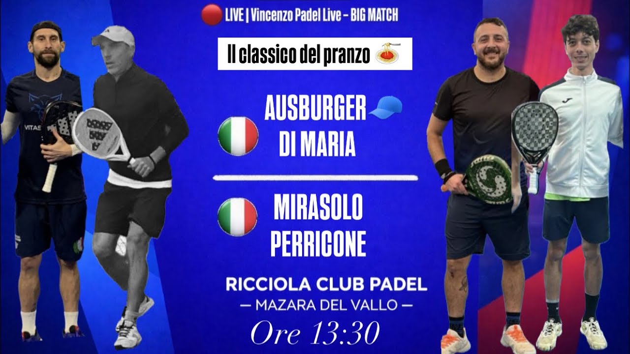 Vincenzo Giacalone - PADEL LIVE 🎾🧢 sta trasmettendo dal vivo.
