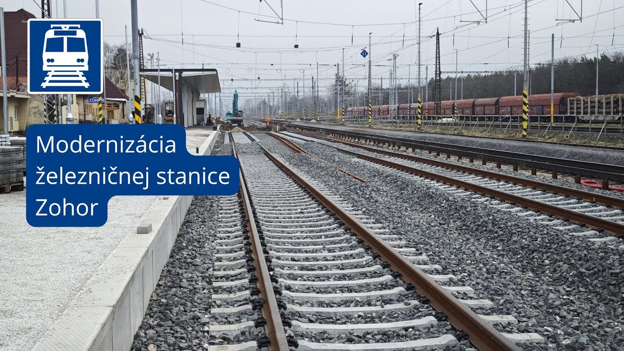 Rekon&scaron;trukcia železničnej stanice Zohor (december 2025)