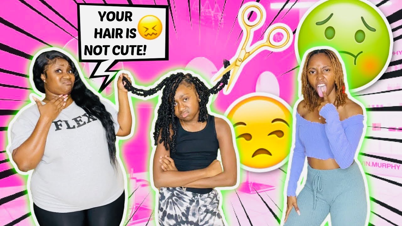 I TOLD KARISSA HER NEW HAIRSTYLE IS UGLY TO SEE HER REACTION....SHE GOT MAD