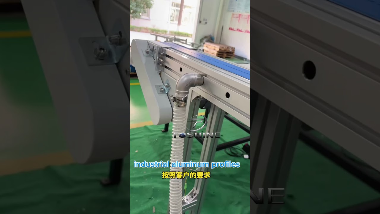 Vacuum belt conveyor from Toshine #conveyorbelt #conveyor