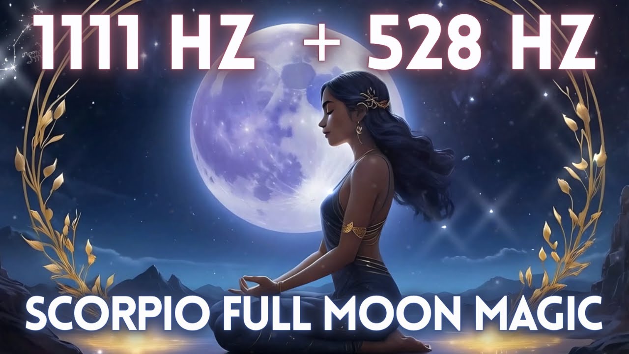 Scorpio Full Moon May 2025 | 1111 Hz + 528 Hz | Release, Transform & Manifest Miracles Lunar Portal