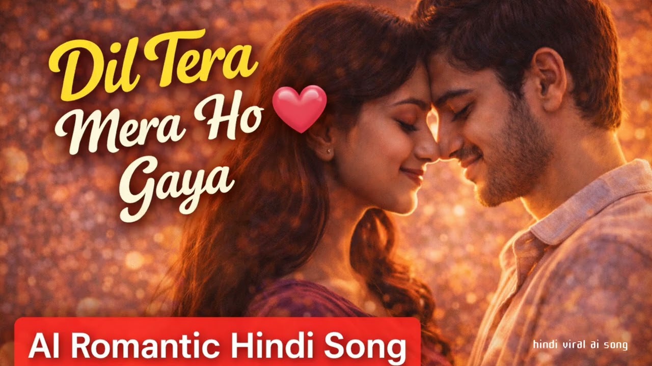 Dil Tera Mera Ho Gaya 💕 | Romantic AI Hindi Song | Love Story Music