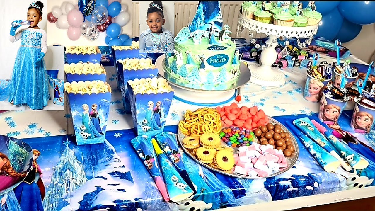 FROZEN PARTY DECORATION IDEAS DIY | FROZEN BIRTHDAY THEME