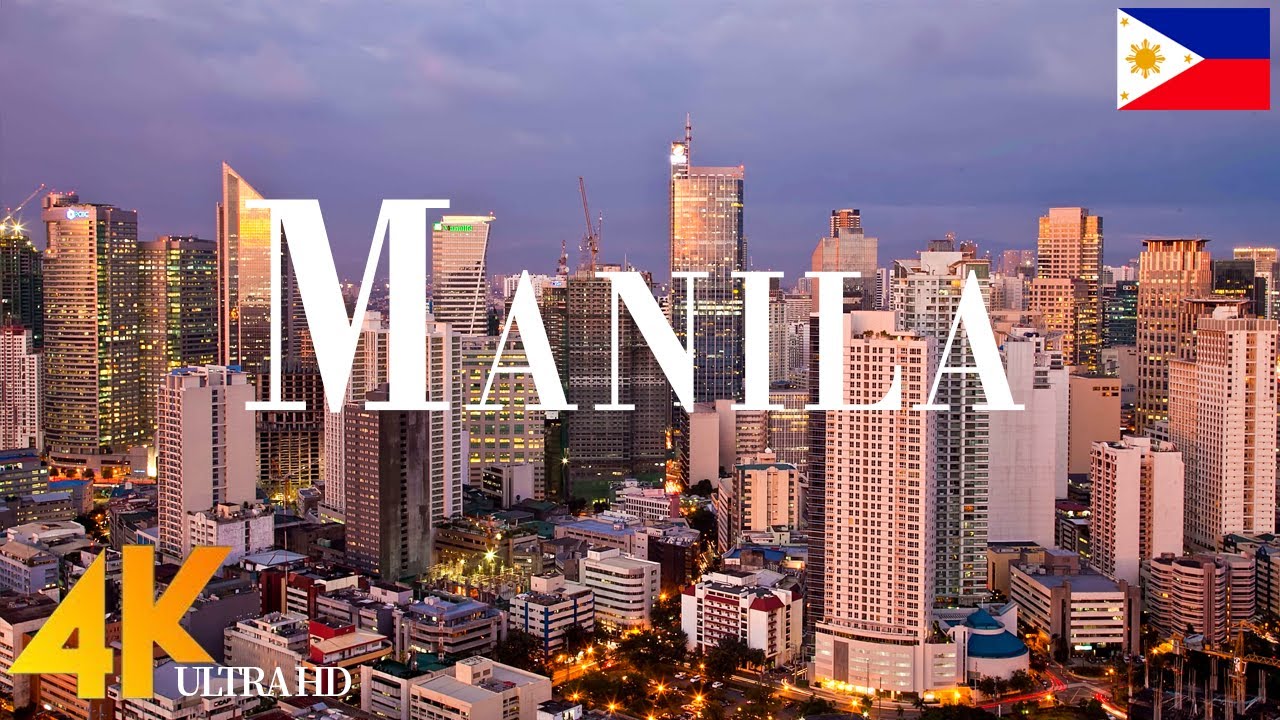 Manila 4K drone view &bull; Amazing Aerial View Of Manila | Relaxation film with calming music