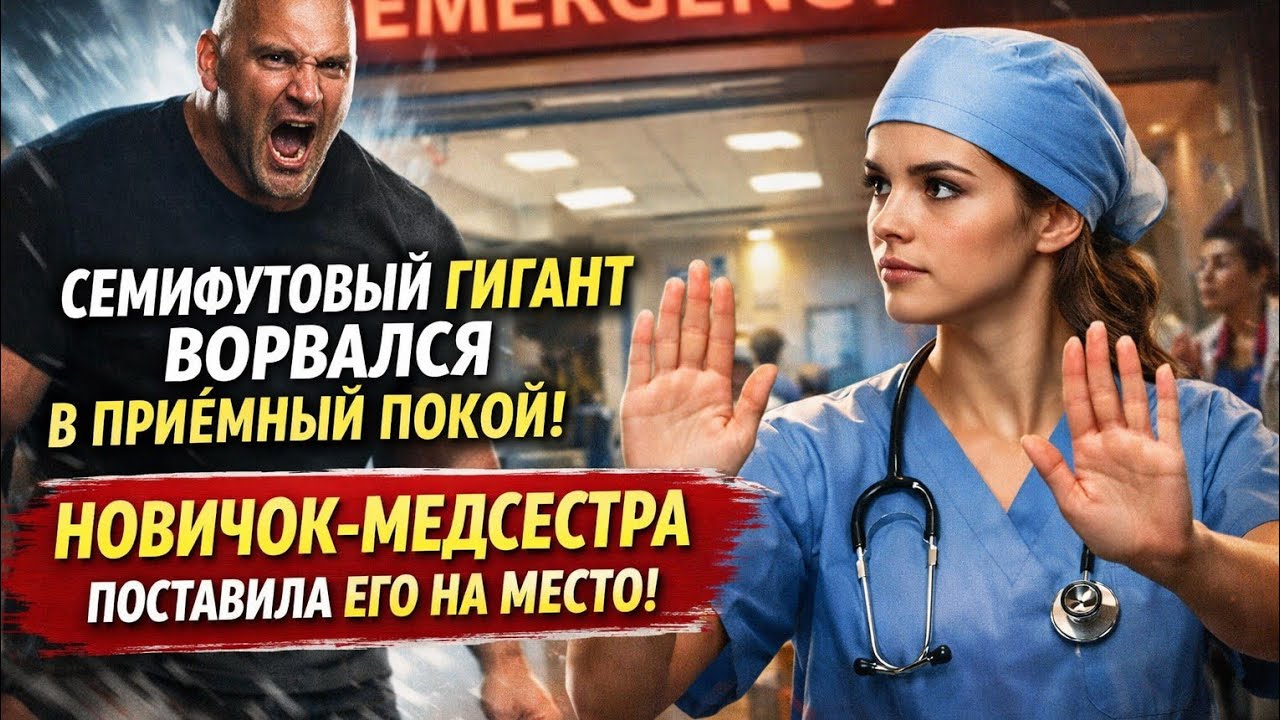 Семифутовый гигант ВОРВАЛСЯ в приёмный покой — и тогда «НОВИЧОК»-МЕДСЕСТРА МГНОВЕННО его…