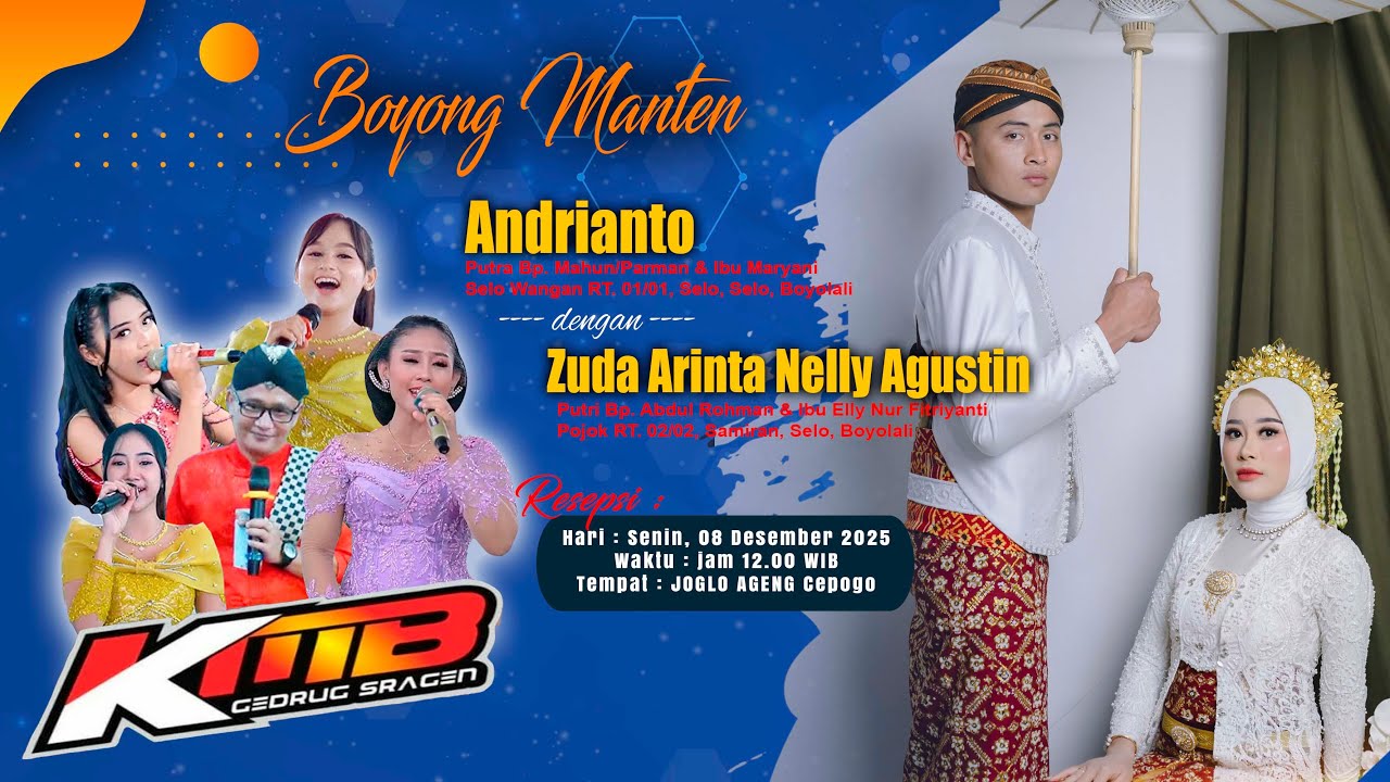 LIVE KMB GEDRUK SRAGEN || BOYONG MANTEN ANDRIANTO & ARINTA | JOGLO AGENG, 08/12/2025 2025