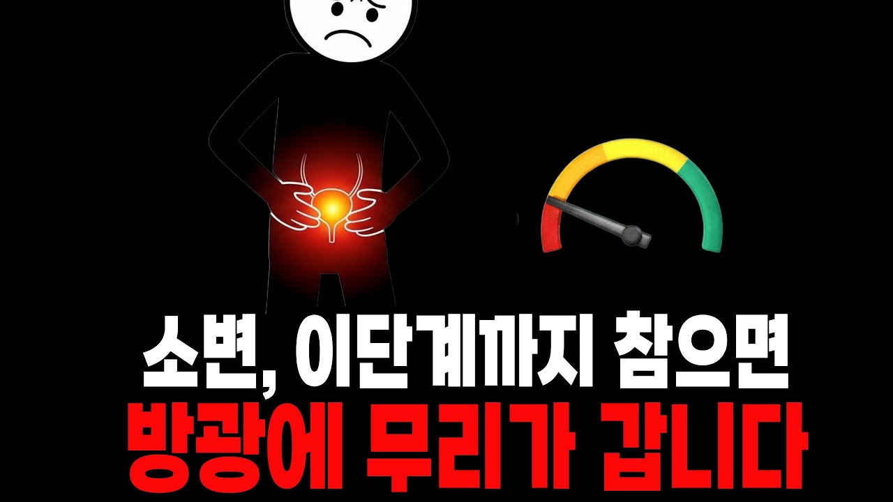 소변 이단계까지 참으면 이미 늦었습니다