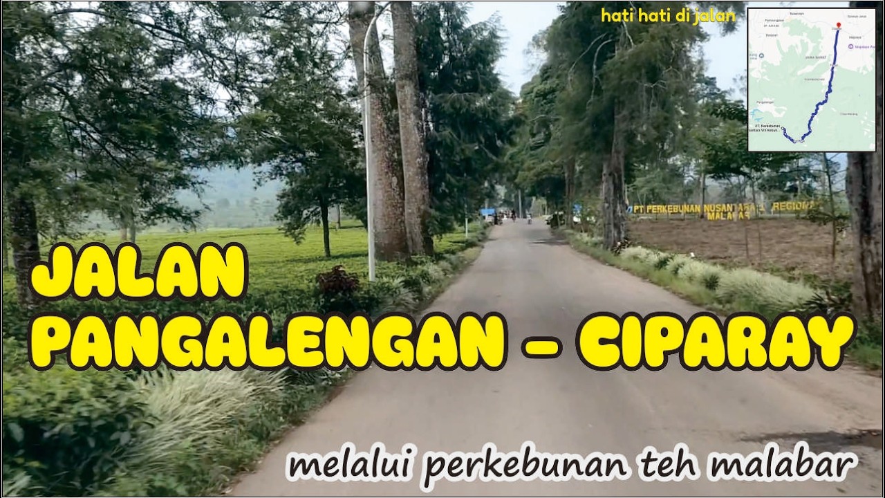 JALAN PANGALENGAN - CIPARAY BANDUNG melalui kebun teh malabar