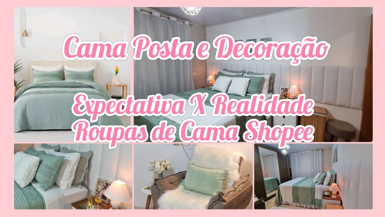 EXPECTATIVA X REALIDADE ROUPAS DE CAMA SHOPEE NA CAMA POSTA DA SEMANA#decoração#decor#enxoval#shopee