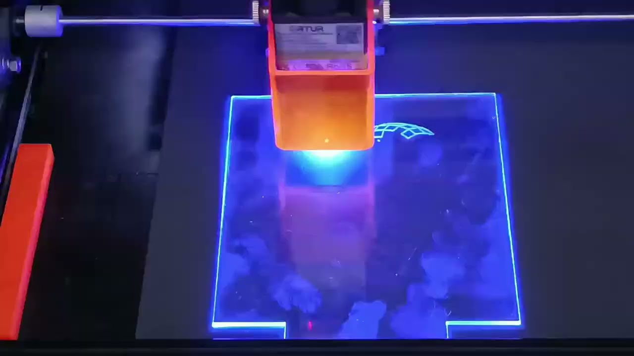 Lampe Led acrylique: 2eme méthode