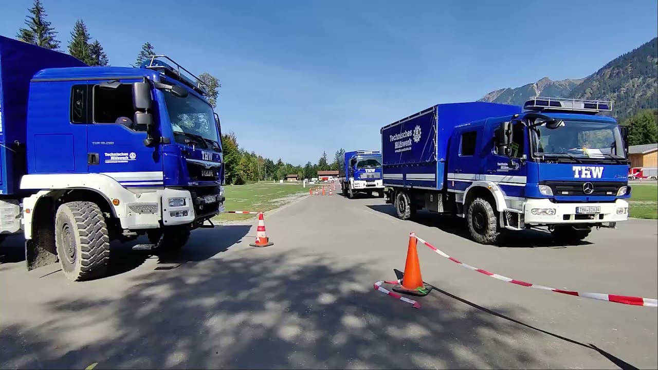 Gelände-Fahrtraining bei der Feuerwehr Oberstdorf - 2021 | THW OV Sonthofen