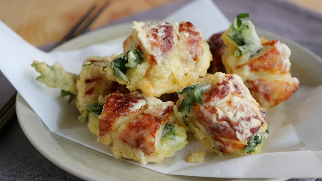 【10分で1品! 竹輪大葉の揚げ焼き】冷めてもめっちゃうまい♡Fried Chikuwa with Shiso Leaves
