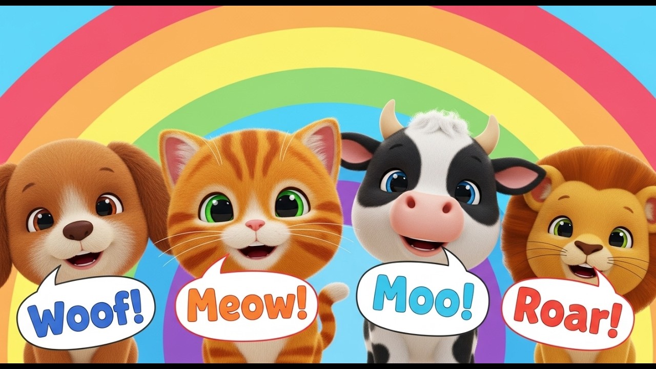 • Звуки животных для детей и малышей. Обучающее видео 🎵