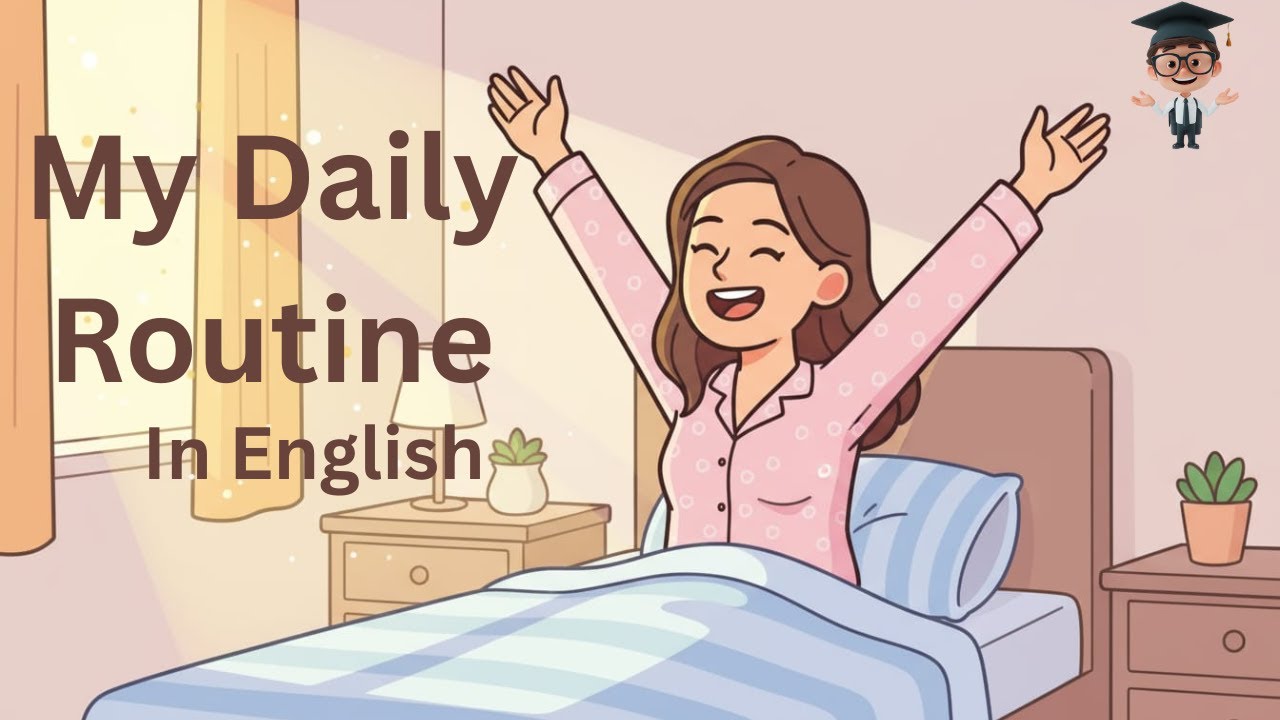 My Daily Routine in English |Talk About Your Day | English for Beginners (A1–A2)