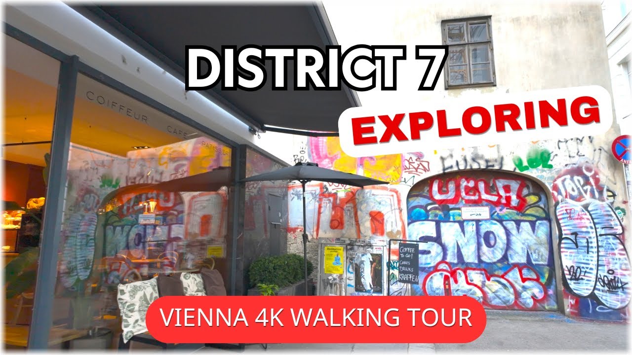 Vienna District 7 - Paying Attention to the Details - Virtual Morning Walk in 4K