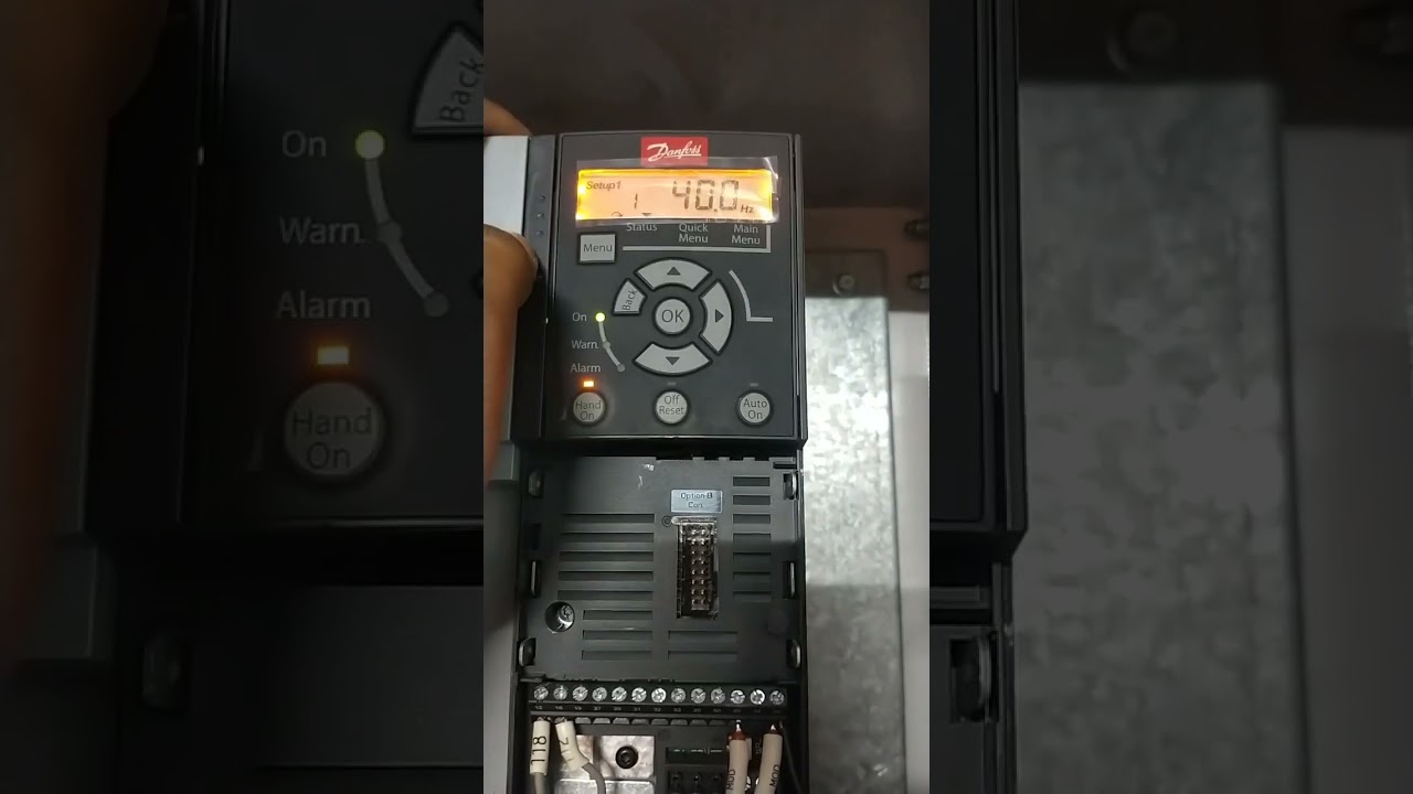How to Change Danfoss VFD  Frequency in Hand Mode or Manual Mode #DanfossVFD #automation