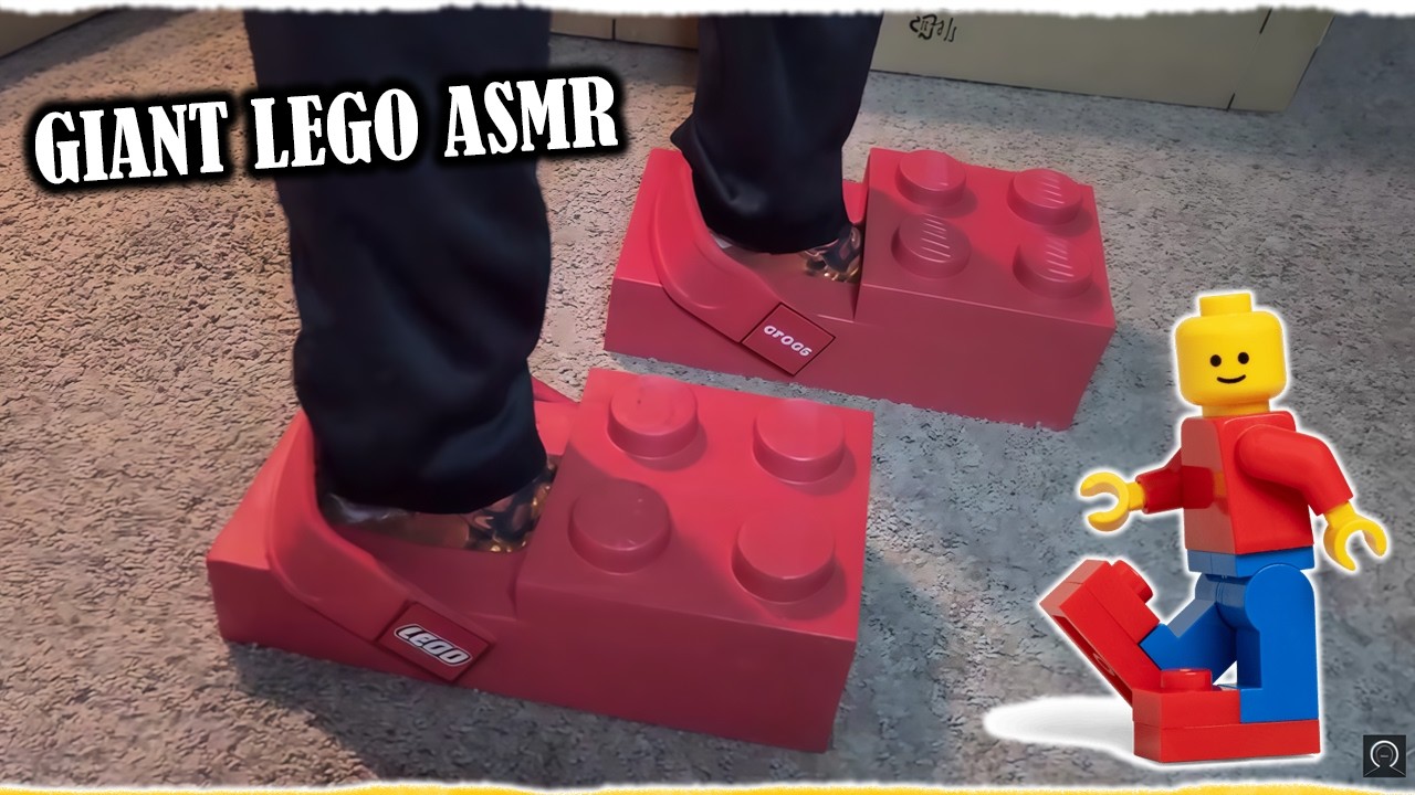 Giant Lego ASMR, Unboxing the NEW Lego Sneakers!!