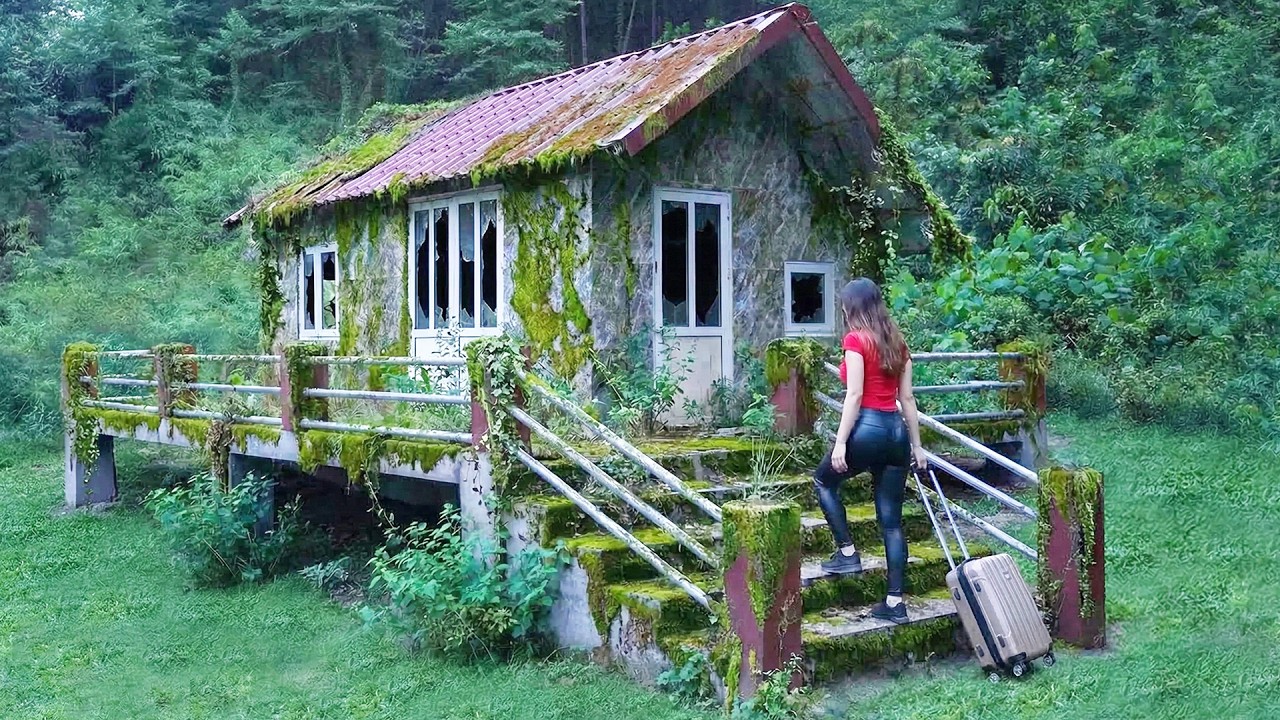 Female Officer Returns to Her Hometown and Builds a House Alone in the Forest | Simple Life Journey