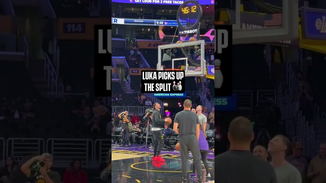 Luka picks up the bowling split? #lakers