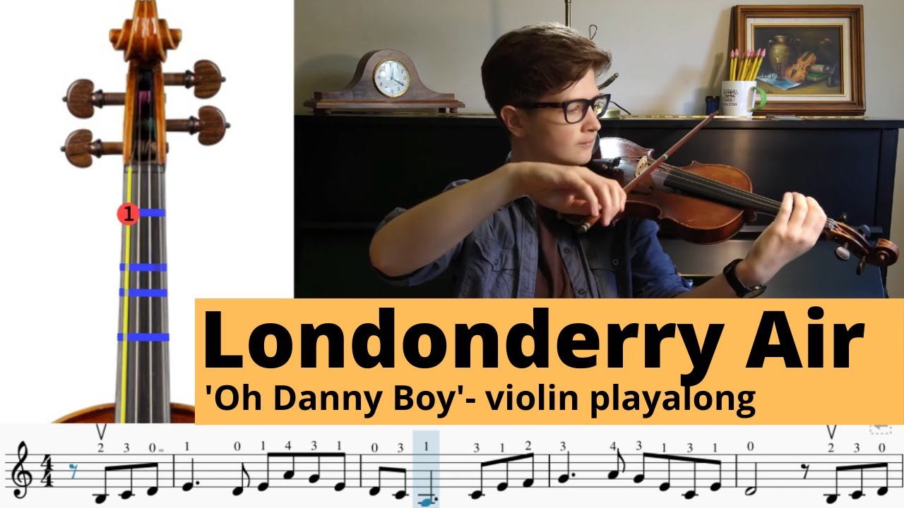 Londonderry Air (Oh Danny Boy) - beginner violin play along