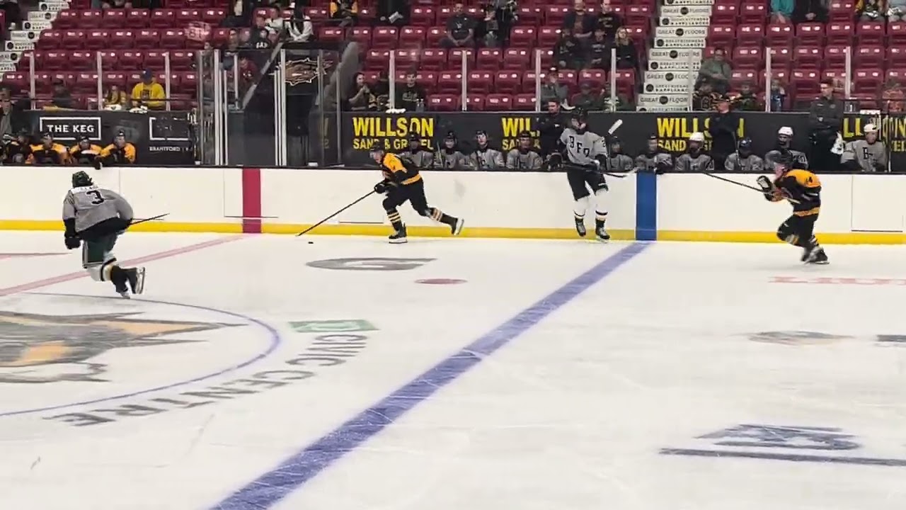 Brantford Bulldogs OHL 25/26 Camp Caleb Malhotra Assist 🍎  @BulldogsOHL @BulldogsTube 