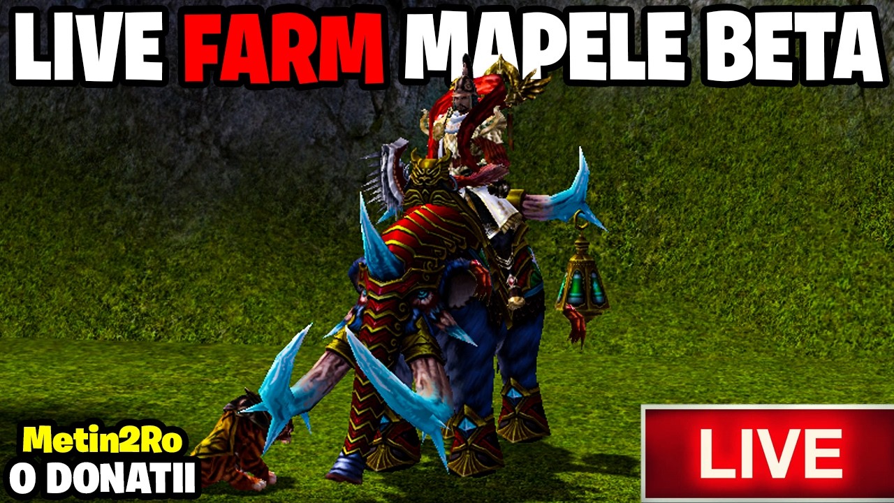 🔴LIVE🔴REVENIREA LA FARM PE KIRIN✅0 donatii + GIVEAWAY✅Metin2Ro Ruby Kirin & Azure ✅
