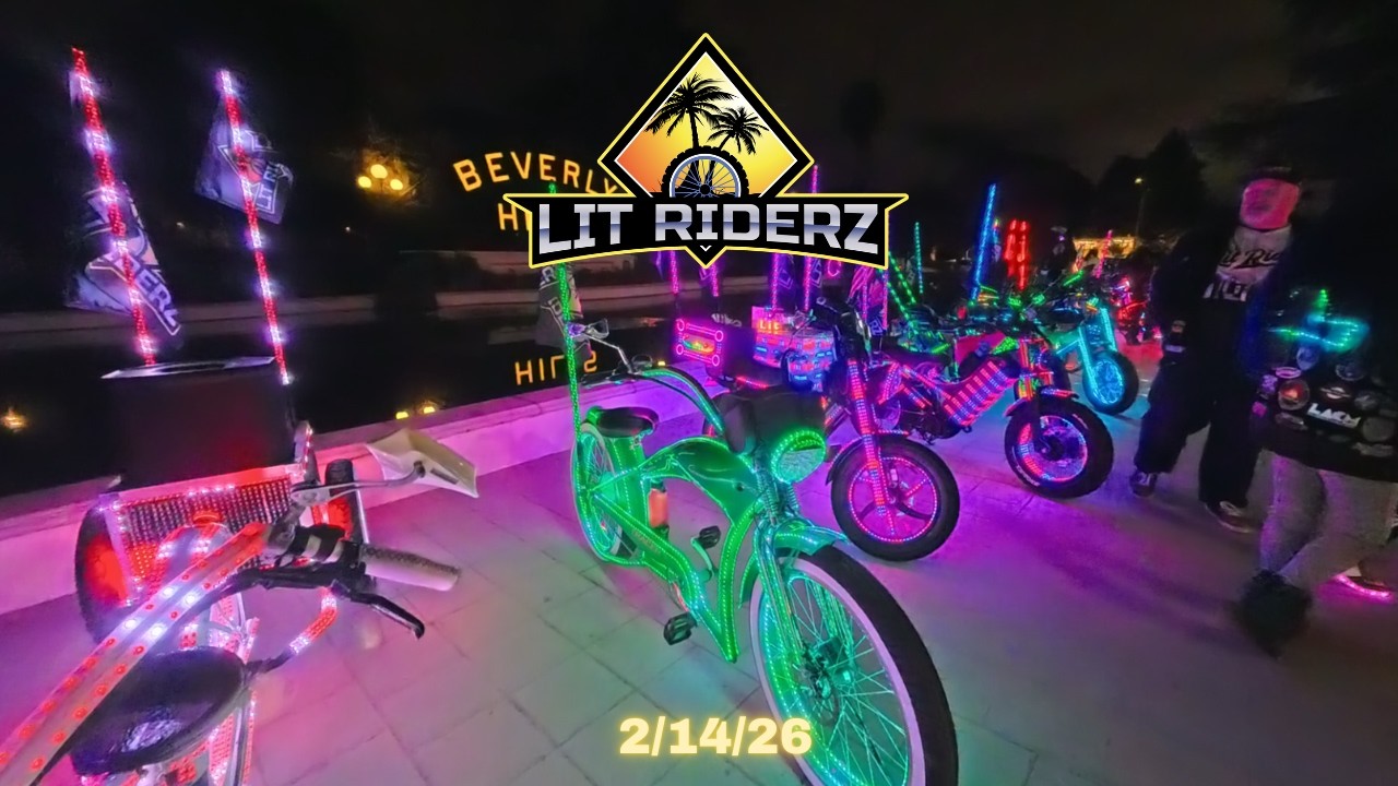 City Night Ride: Neon Bikes & Scooters, 2/14/26