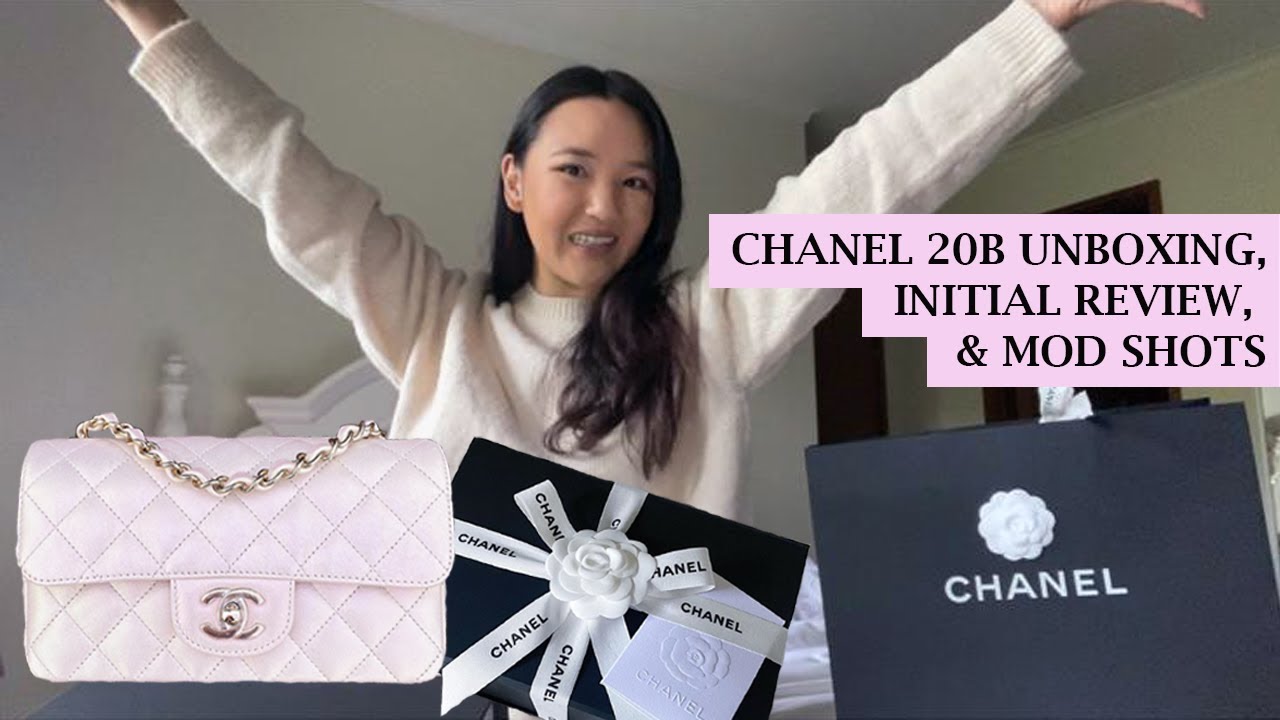 CHANEL 20B IVORY IRIDESCENT MINI: Unboxing, Review & Mod Shots