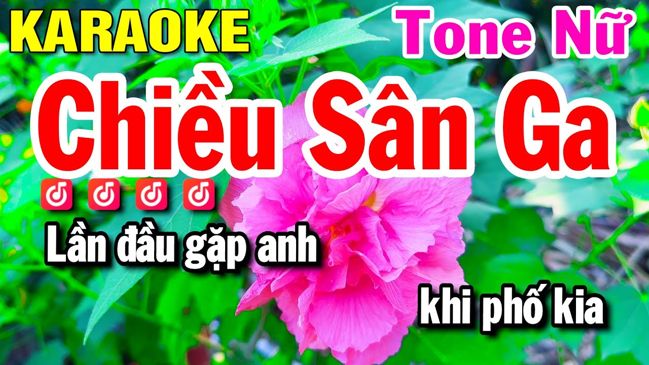 Chiều Sân Ga Karaoke Nhạc Sống Tone Nữ Gm | Beat Huỳnh Lê