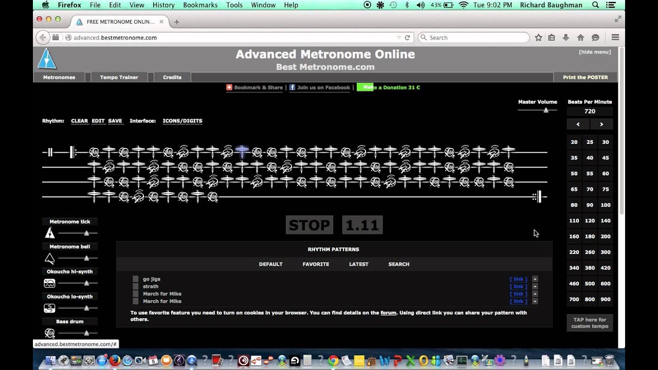 BEST FREE ONLINE METRONOME EVER!