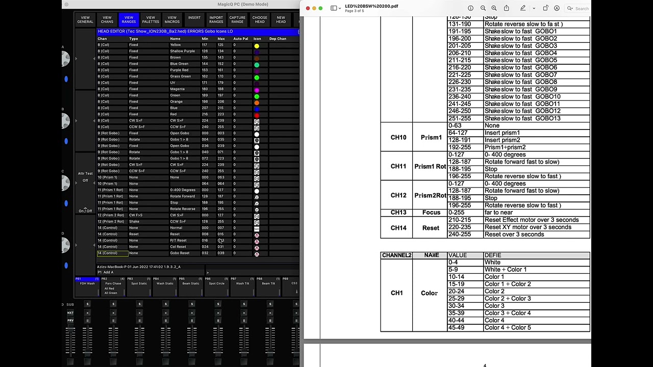 Adapting existing fixture library. Part 2. MagicQ to edit/create head/fixture file