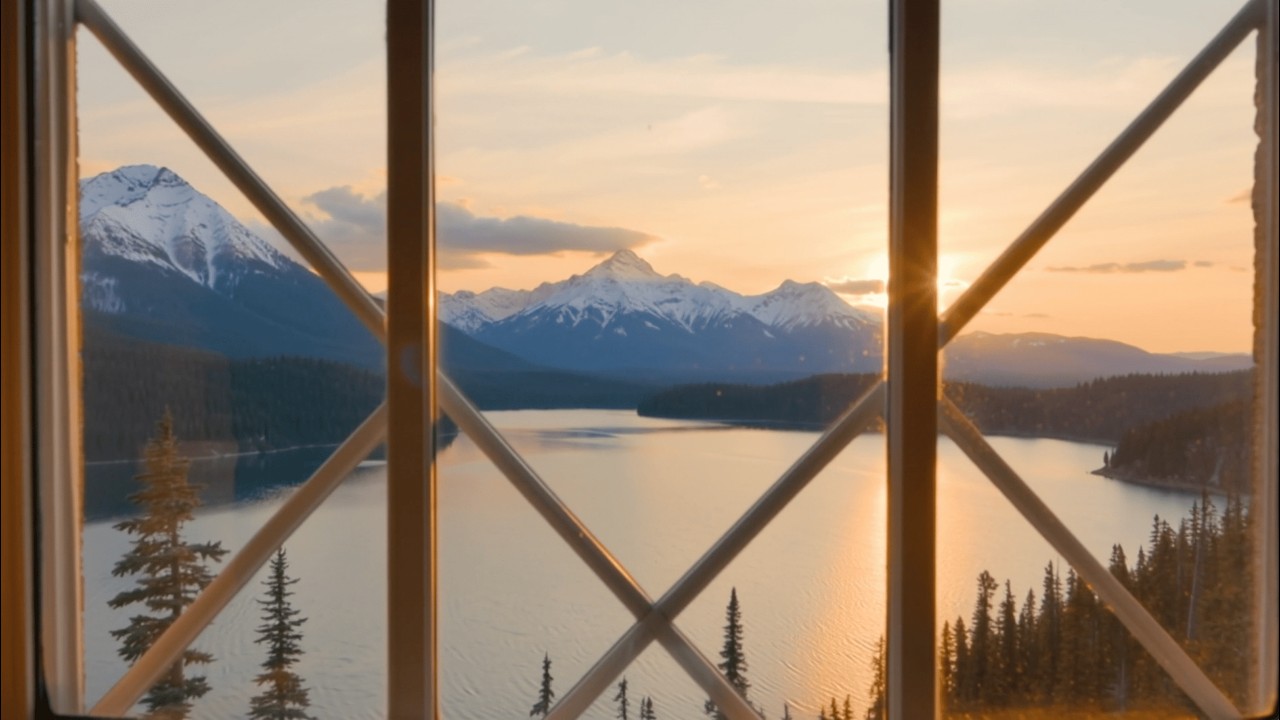 Serene 4K Lakeside Window View | Neural Loops