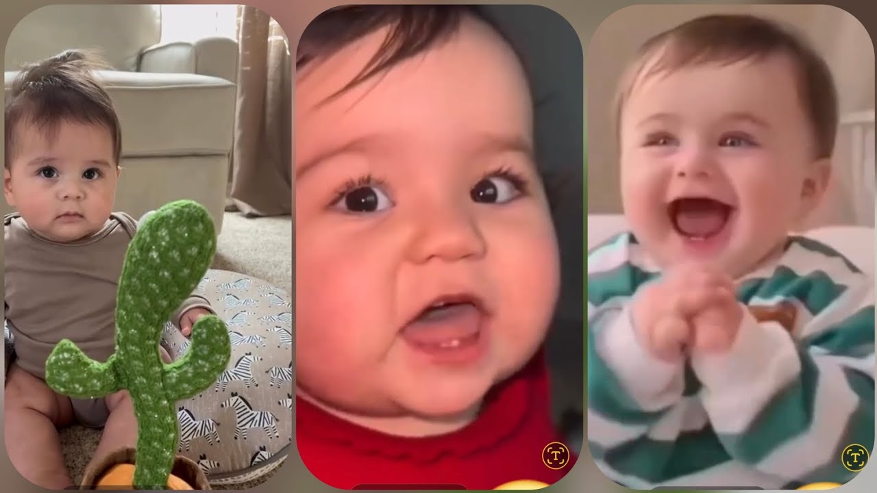Baby videos for babies to watch || cute baby funny video with puppy🥰