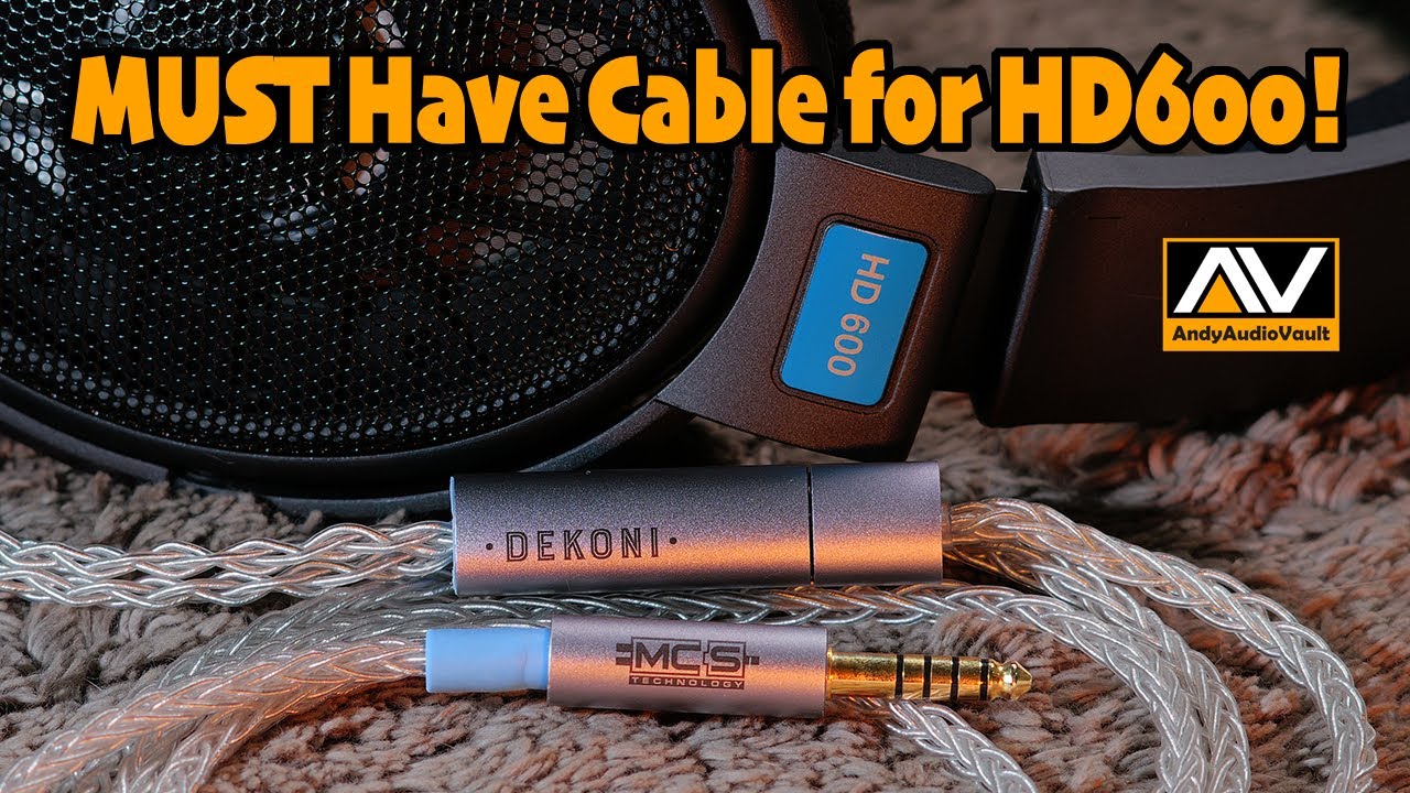 DEKONI Ensemble Upgrade Cable for Sennheiser HD600 & Many More!