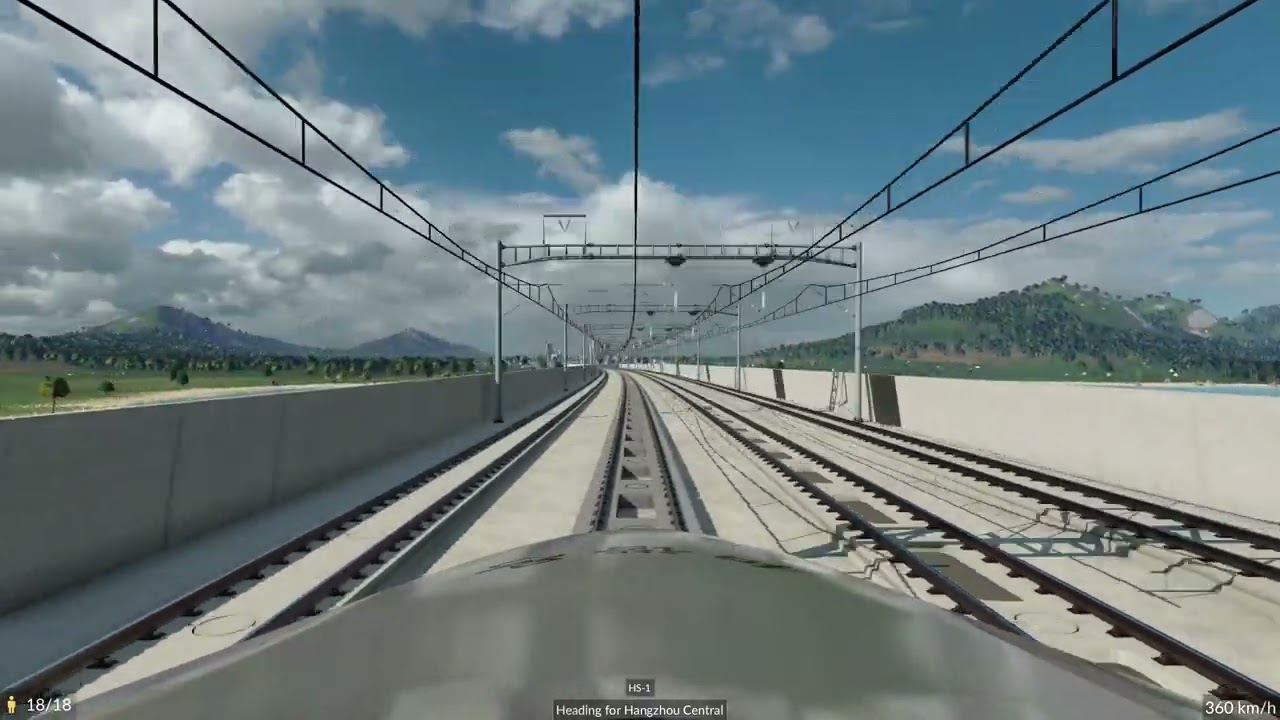 Transport Fever 2 - CRH 380AM Ride along