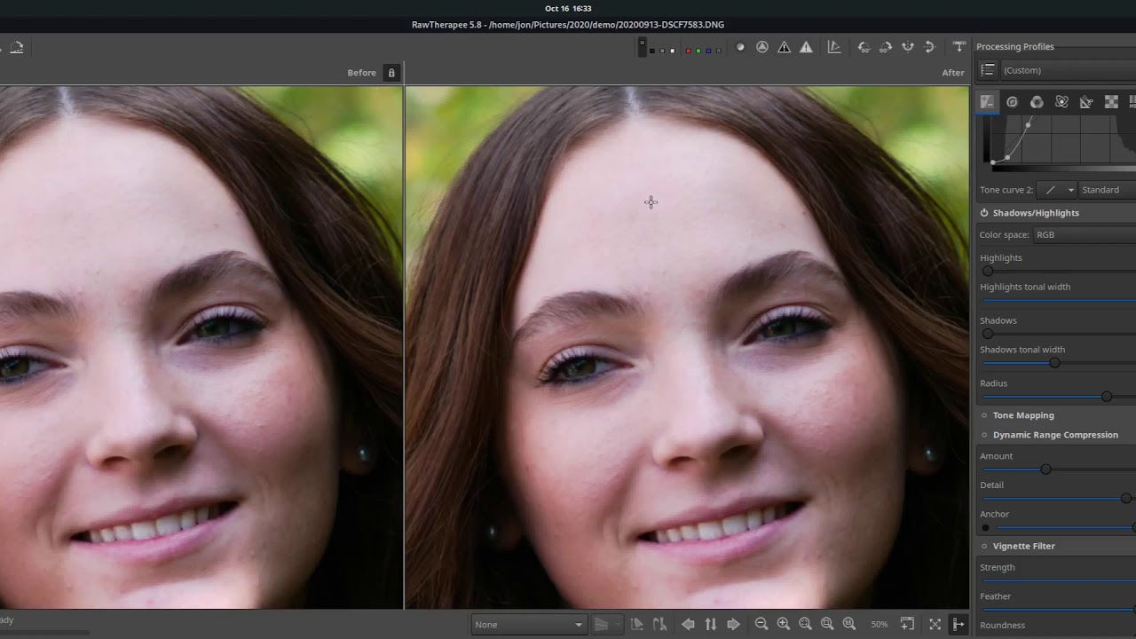 Quick Adjustments with RawTherapee