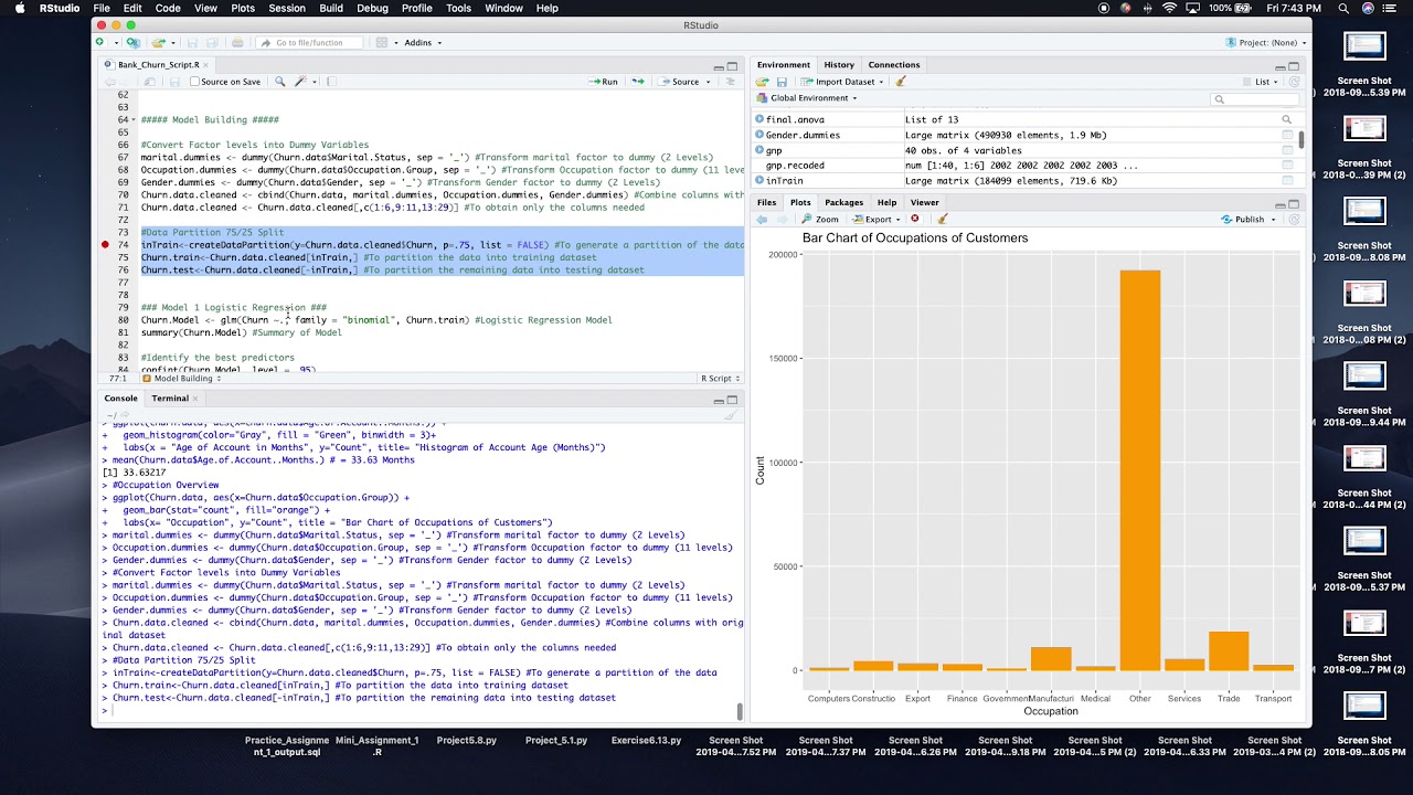 Predicting Churn using R