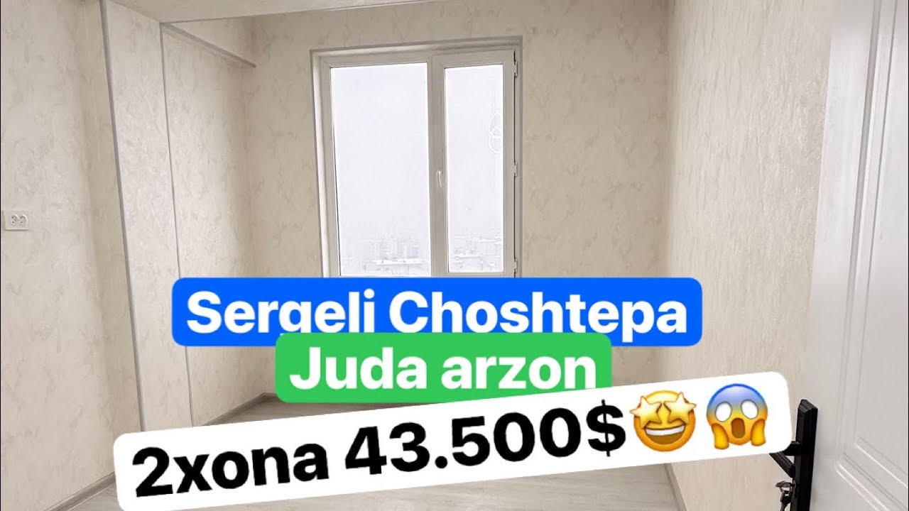 ▫️Сергели Чоштепа 1-метро▫️2хона 12-этаж/12▫️Нархи-43.500$   ✅СОТИЛДИ✅ sergeli #choshtepa #kvar