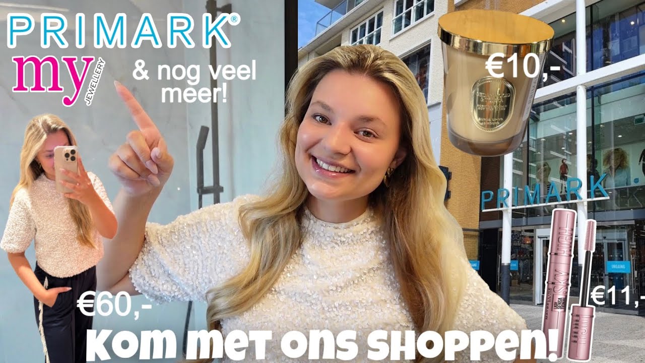 PRIMARK & MYJEWELLERY SHOPLOG AUGUSTUS 2025 - KOM EEN DAGJE SHOPPEN MET MIJ! | Joyce Rikken