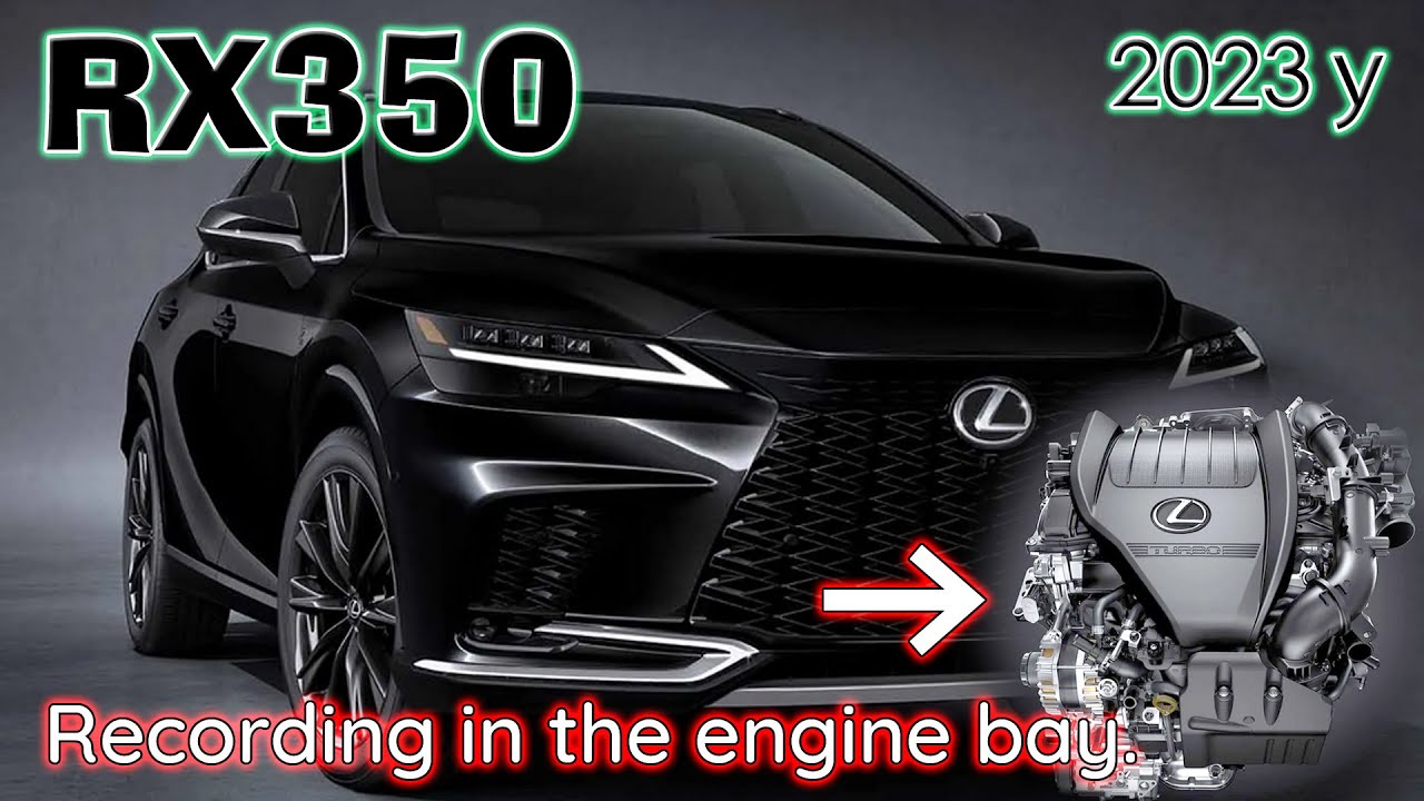 Lexus RX350 F SPORT Engine Bay Sound! Hear the Turbo and Full Acceleration Up Close