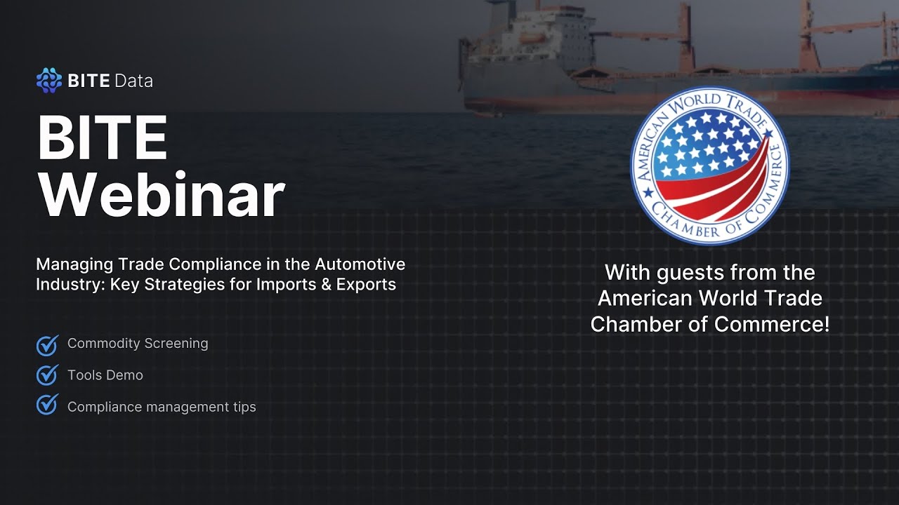 Automotive Industry Trade Compliance: Navigating Import & Export Challenges with BITE