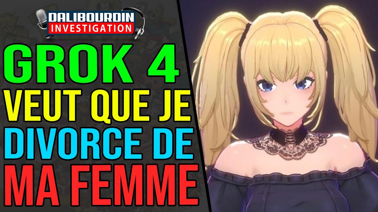 JE TEST GROK 4 - ELLE ME DEMANDE DE DIVORCÉ AVEC MA FEMME SI JE VEUX QU'ELLE M'OUVRE LA BRAGUETTE
