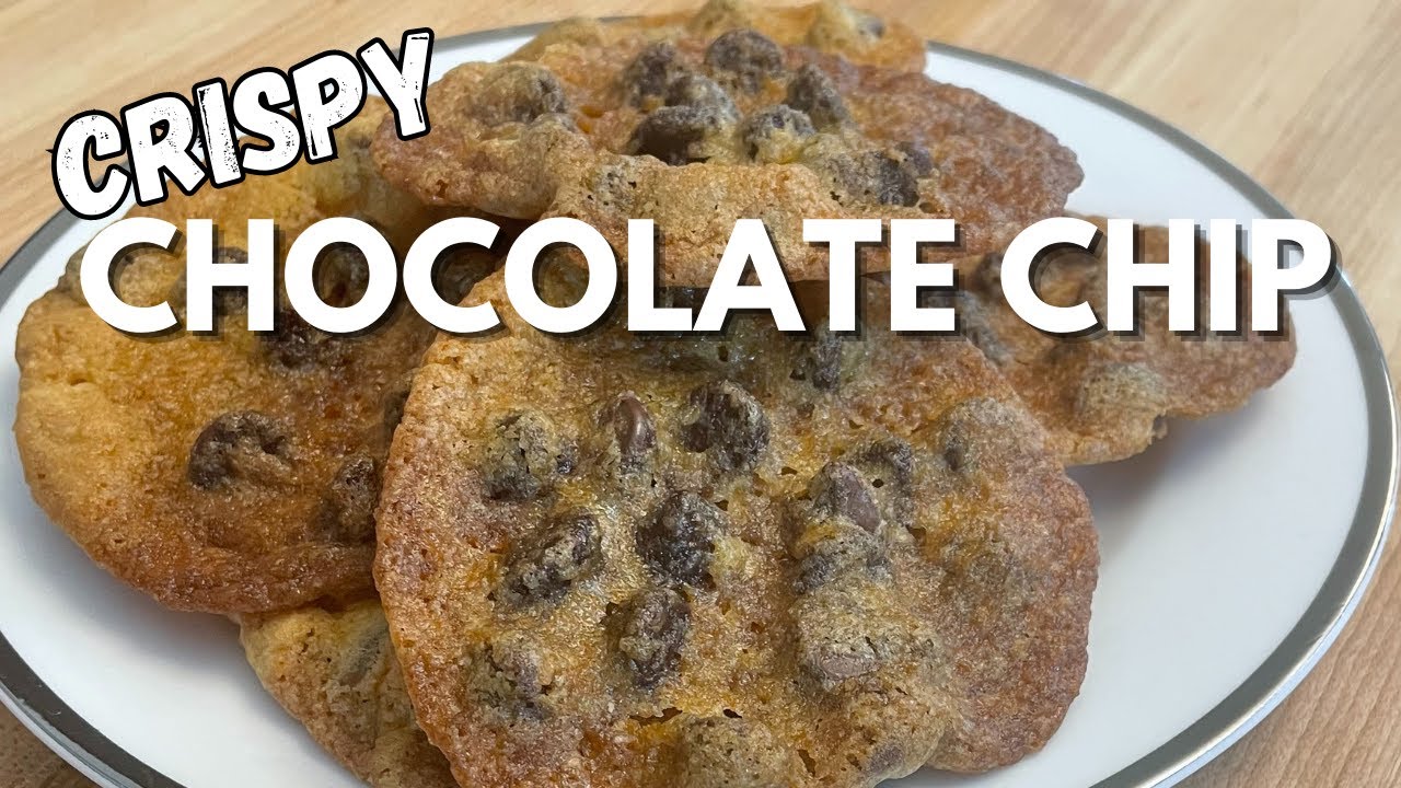 Crispy Chocolate Chip Cookies (Seriously Crunchy)