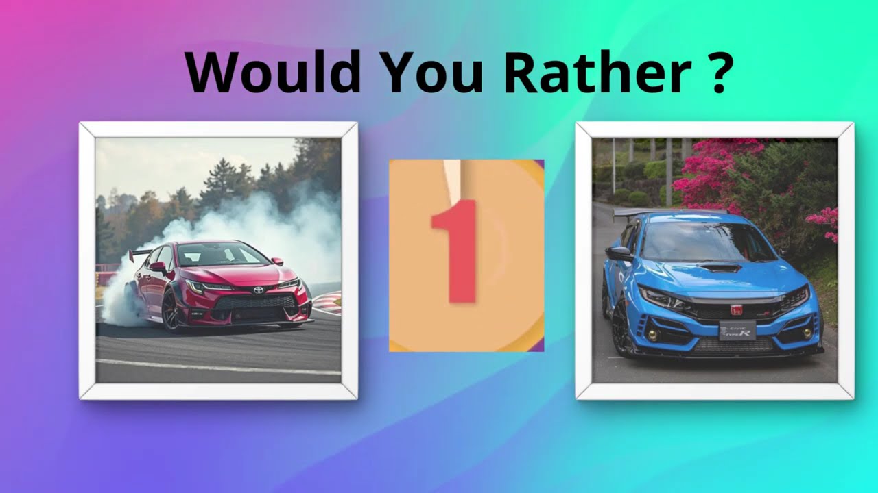 🚨 Car Lovers Only!Which One Do You Prefer?Som de batida forte ou efeito de contagem.