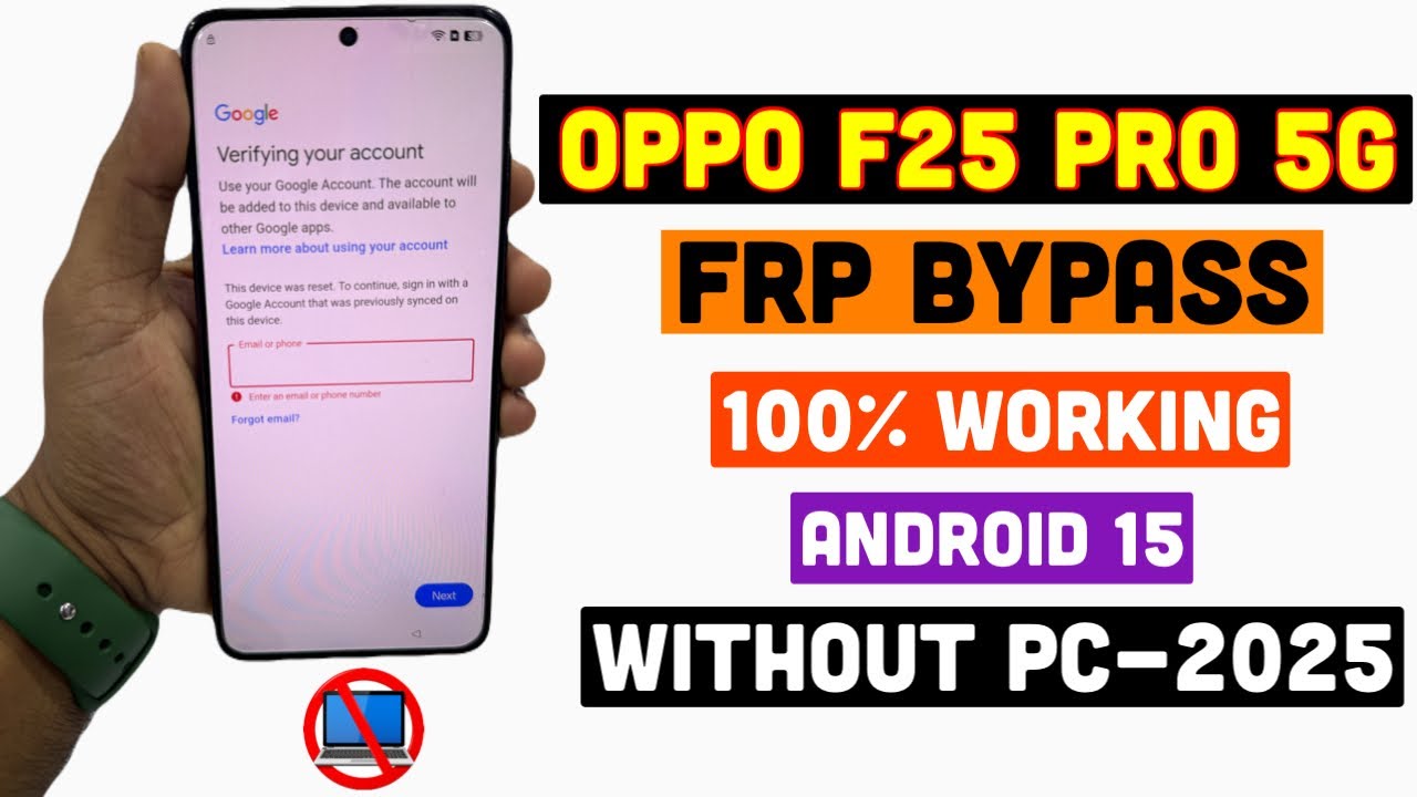Oppo F25 Pro 5G FRP Bypass Android 14  | Oppo CPH2603 Frp Unlock Without Pc 2025 |