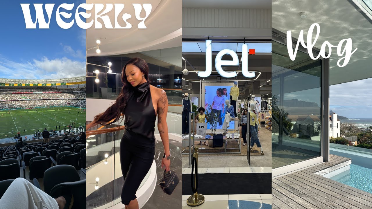 Weekly vlog: Beauty treats, JET launch and Rugby game in CPT